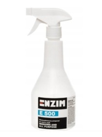 ENZIM E500 Płyn do mycia szyb okien luster szkła ram z alkoholem 500ml