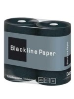 Czarny papier toaletowy w roli, celuloza, 3-warstwowy - 4 rolki