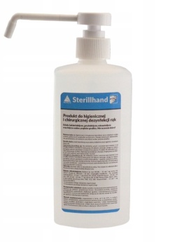 STERILLHAND środek do dezynfekcji rąk i skóry 500ML + Pompka