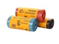 Worki na śmieci czarny kolor: czarny 60L 50 szt A3 Aglo